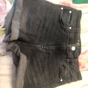 CP jean shorts, black